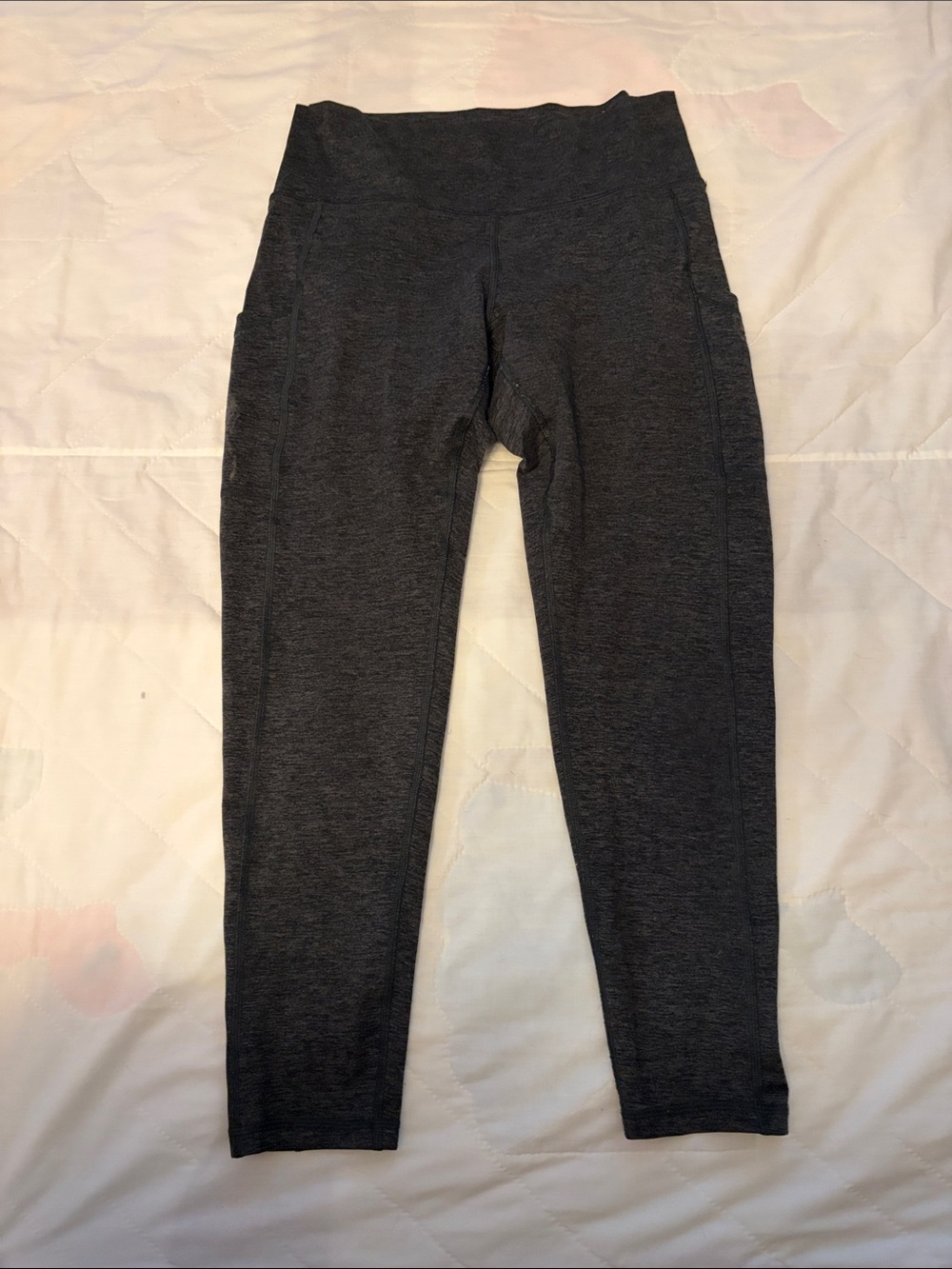 aerie Dark Gray High-Waist Leggings with Side Pockets